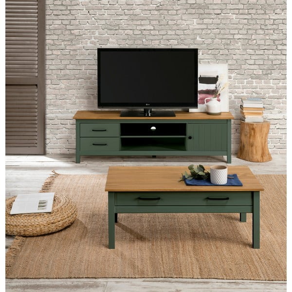 Măsuță de cafea din lemn Marckeric Miranda, verde-image-1