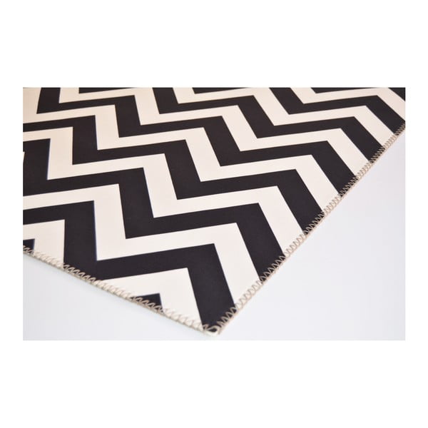 Covor Vitaus Ryan, 50 x 80 cm, alb-negru-image-2