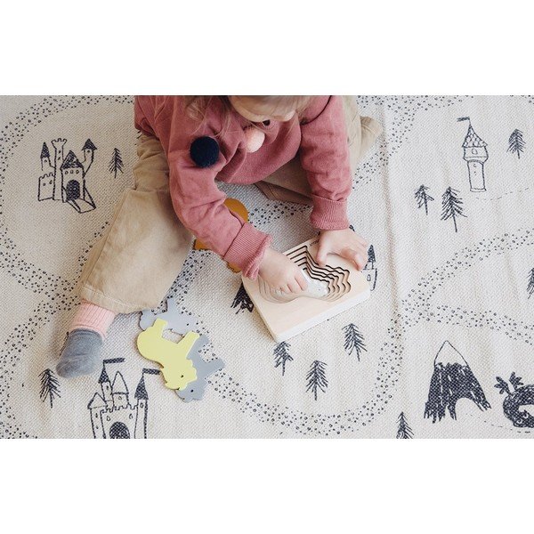 Puzzle din lemn pentru copii Kindsgut Lion-image-1