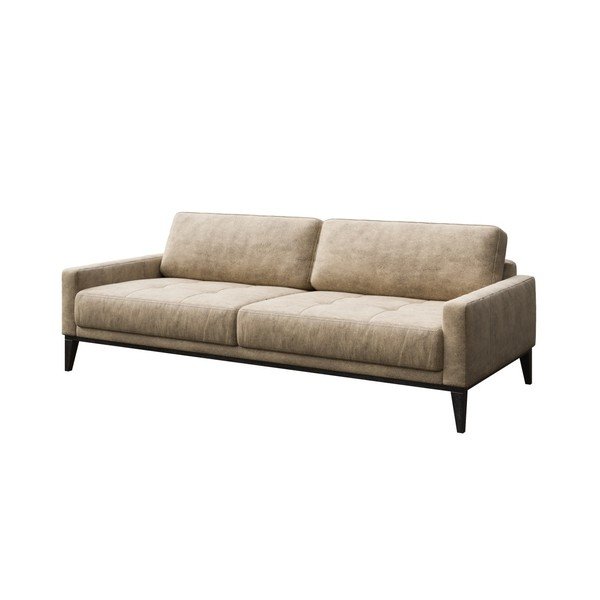 Canapea MESONICA Musso Tufted, bej, 210 cm-image-2