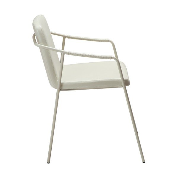 Scaun de dining crem cu cotiere Boto – DAN-FORM Denmark-image-2