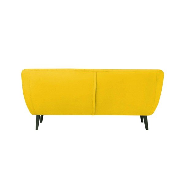 Canapea cu tapițerie din catifea Mazzini Sofas Toscane, 188 cm, galben-image-4
