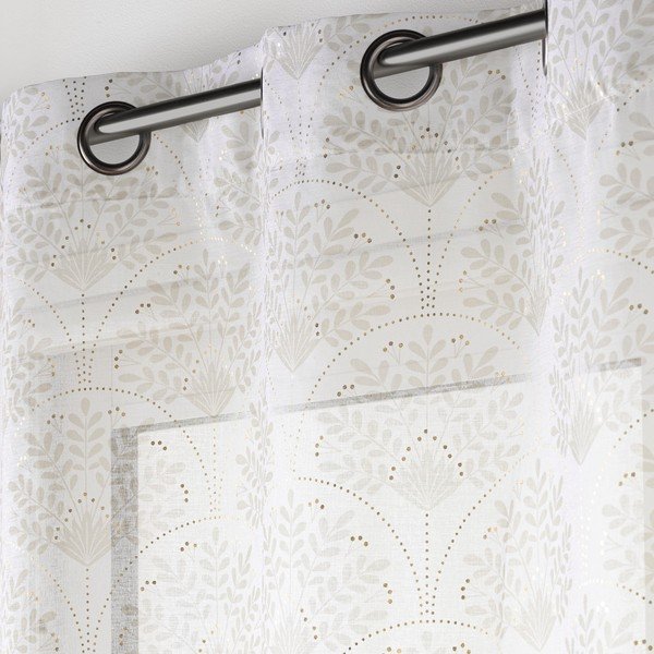 Perdea albă/bej 140x280 cm Majestia – douceur d'intérieur