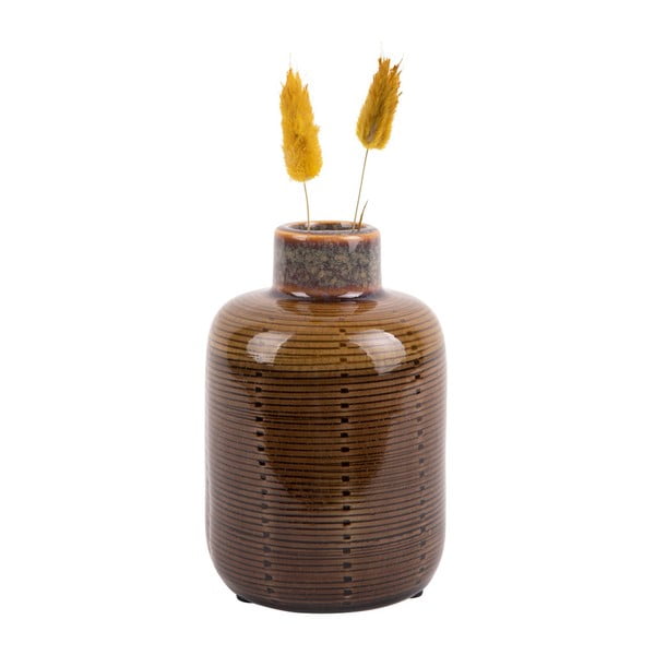 Vază din ceramică PT LIVING Bottle, înălțime 14 cm, maro-image-2
