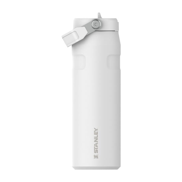 Termos alb din oțel inoxidabil 700 ml IceFlow™ Bottle Flip Straw 2.0 Frost – Stanley