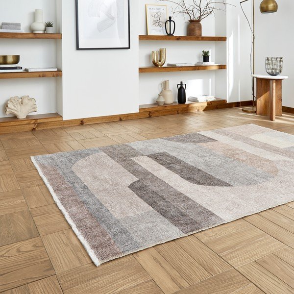 Covor tip traversă bej lavabil din amestec de bumbac 60x170 cm Whisper – Think Rugs-image-2