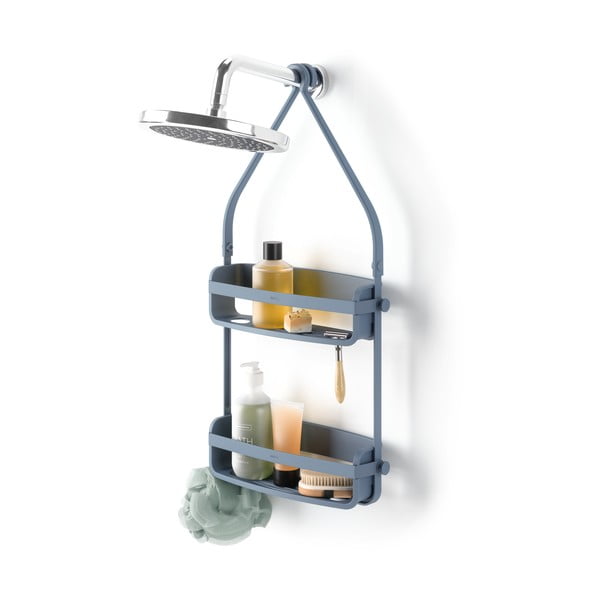 Raft pentru baie albastru suspendat din plastic Flex – Umbra