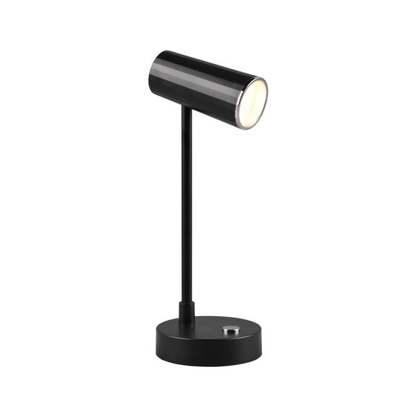 Veioză negru-lucios LED cu intensitate reglabilă (înălțime 28 cm) Lenny – Trio-image-1