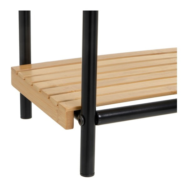 Etajeră neagră/în culoare naturală din bambus 41x77 cm – Casa Selección-image-1
