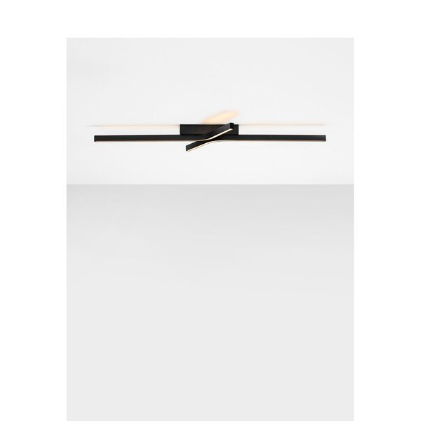 Plafonieră negru-mat LED cu intensitate reglabilă din aluminiu 50x100 cm Akro – Nova Luce-image-3