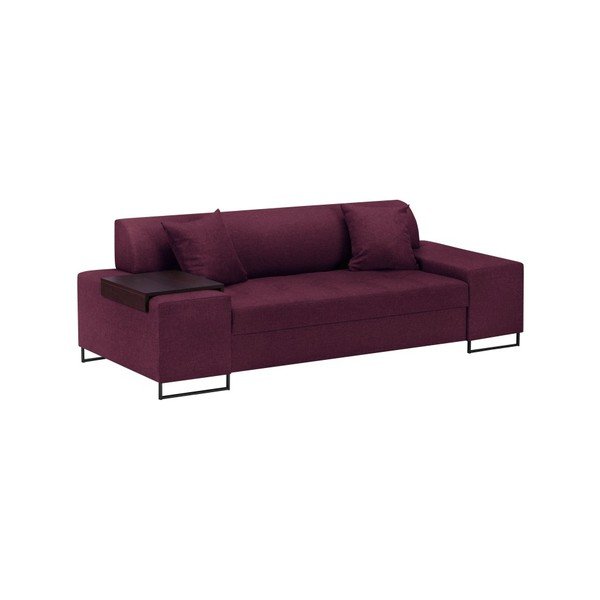 Canapea cu picioarele de culoare neagră Cosmopolitan Orlando, mov, 220 cm-image-2