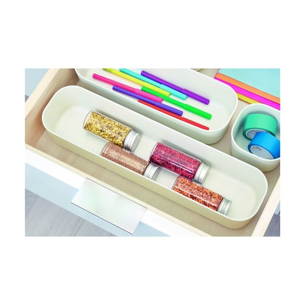 Cutie depozitare iDesign Eco, 9 x 36,5 cm, alb-image-2