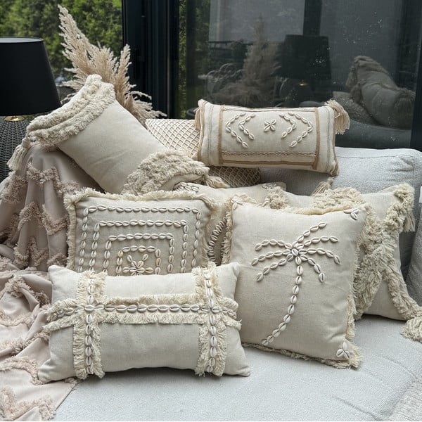 Față de pernă din bumbac 30x50 cm Seashells – Mioli Decor-image-1