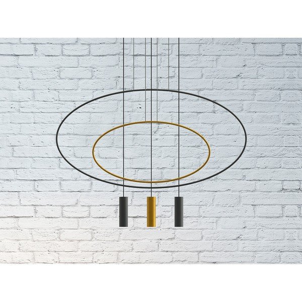 Lustră neagră din metal HOLAR – Thoro-image-4