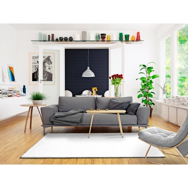 Covor Universal Berna Liso, 160 x 230 cm, alb-image-1