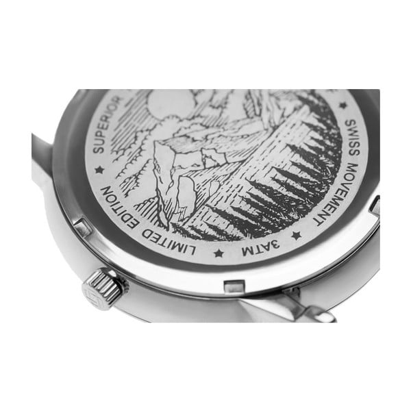 Ceas unisex Frederic Graff Breithorn, curea metalică, argintiu-image-2
