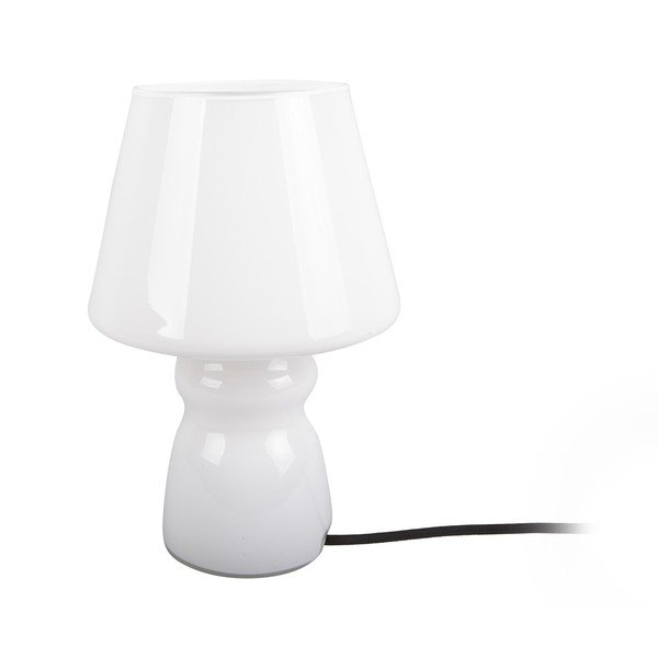 Veioză din sticlă Leitmotiv Classic Glass, ø 16 cm, alb-image-1