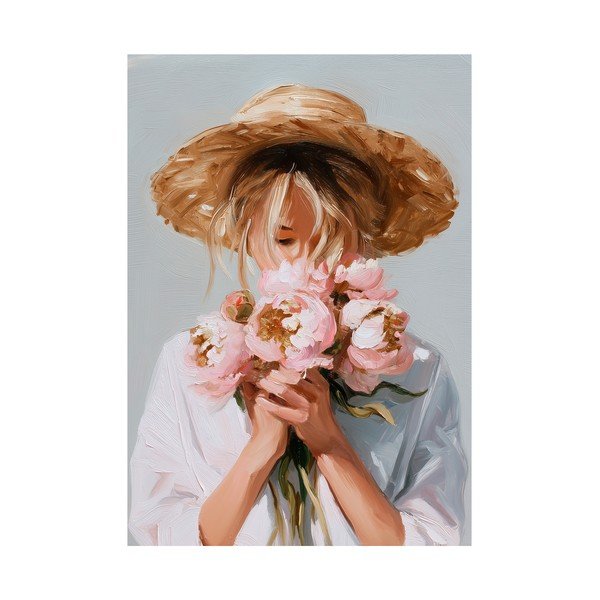 Tablou cu detalii pictate manual 70x100 cm Estelle – Styler