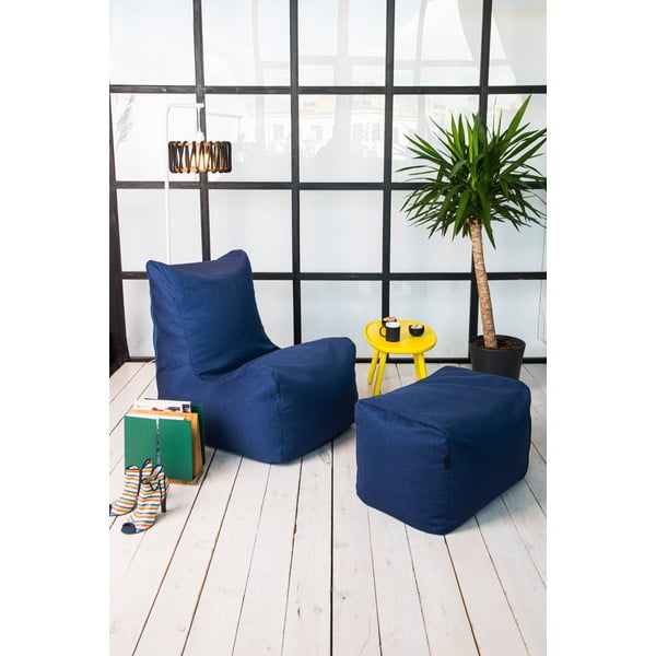 Fotoliu bean bag grej Seat Lounge – SLOWDOWN-image-1