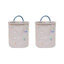 Coșuri de jucării pentru copii bej 2 buc. din material textil ø 18x22 cm Foxy – OYOY Mini