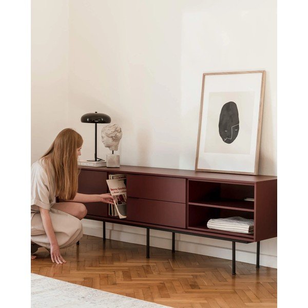 Comodă TV burgundy 189x61x42 cm Mod – noo.ma-image-1