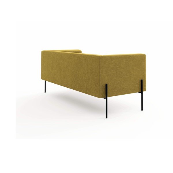 Canapea Milo Casa Nina, galben, 192 cm-image-3