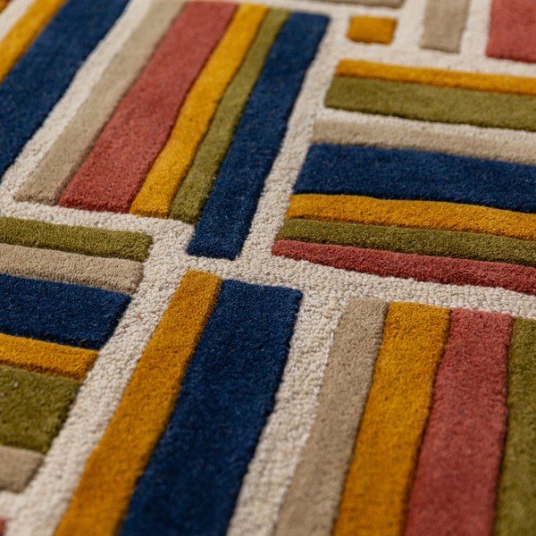 Covor țesut manual din lână 140x200 cm Lattice Shaped  – Flair Rugs-image-3