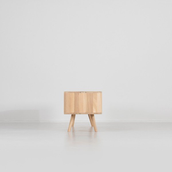 Comodă TV din lemn de stejar Gazzda Ena, 180 x 42 x 45 cm-image-4