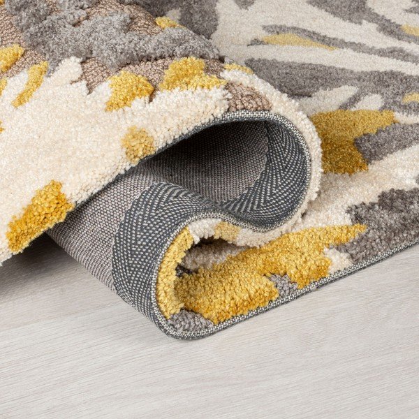 Covor Flair Rugs Soft Floral, 160x230 cm, gri-galben-image-1