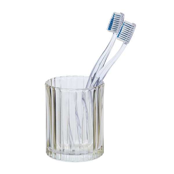 Suport sticlă pentru periuțe de dinți Wenko Vetro, bej-image-1