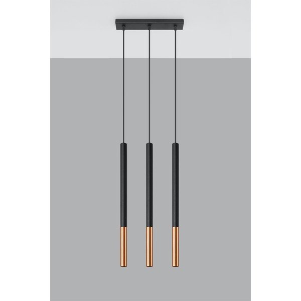 Lustră Sollux Asarot 3L, negru-image-1