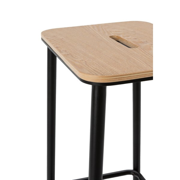 Set de scaune de bar negru 2 buc. (înălțime șezut 65 cm) Abba – Marckeric-image-4