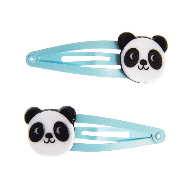Set 2 clame pentru păr Rex London Miko The Panda-image-1