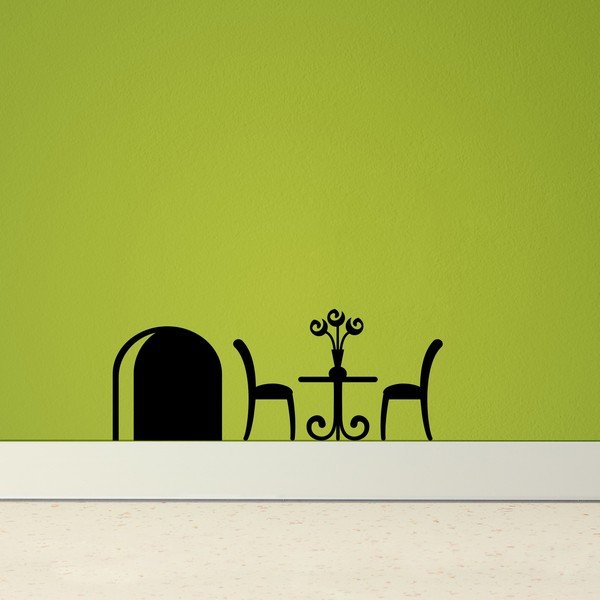 Autocolant Ambiance Mouse Hole And Table-image-1