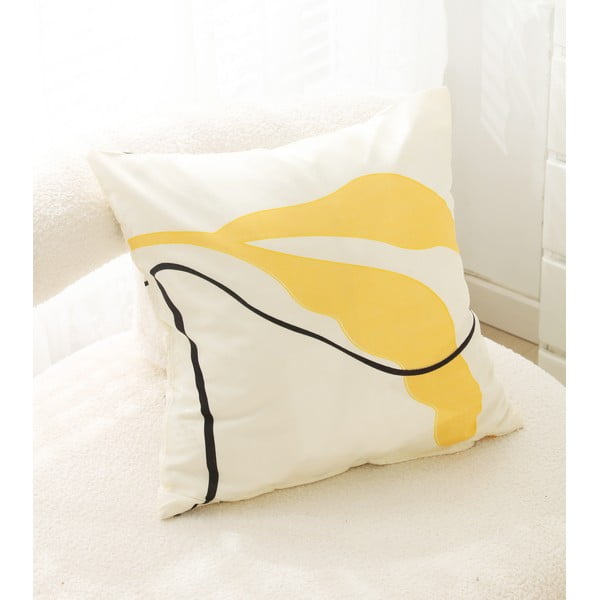 Lenjerie de pat din microsatin galbenă pentru pat de o persoană cu 3 piese 140x200 cm Sophia – My House-image-3