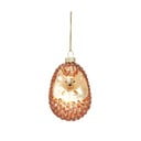 Ornament de Crăciun lucrat manual din sticlă 8 cm Hedgehog – Sass & Belle