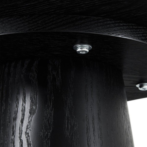 Măsuță de cafea neagră cu aspect de lemn de stejar ø 45 cm Tango – Furnhouse-image-4