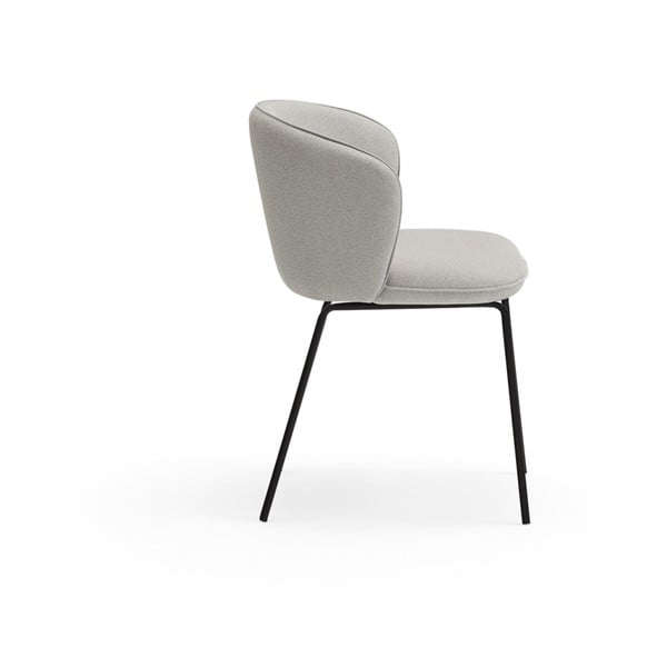 Set de scaune de sufragerie gri deschis 2 buc. tapițat Add – Teulat-image-3