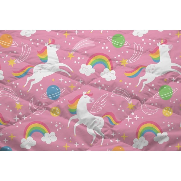 Lenjerie de pat pentru copii roz din microfibră pentru pat de o persoană 140x200 cm – Good Morning-image-3