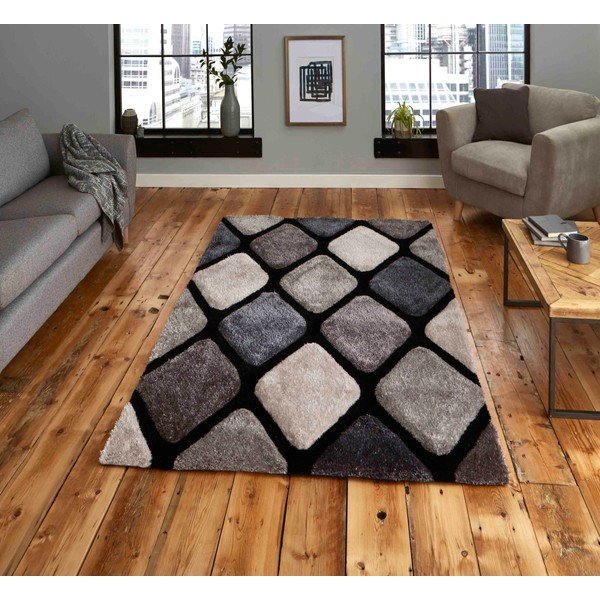 Covor gri închis țesut manual 120x170 cm Noble House – Think Rugs-image-1