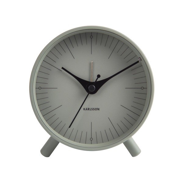 Ceas deșteptător din metal Karlsson Index, ø 11 cm, verde-image-3