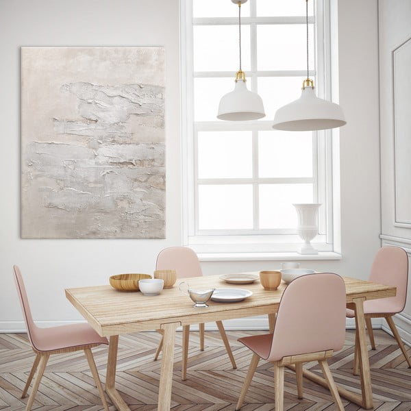 Tablou pictat manual 90x120 cm Sand Wall - Malerifabrikken-image-1