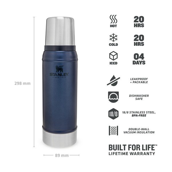 Termos cu cană albastru 750 ml – Stanley-image-3