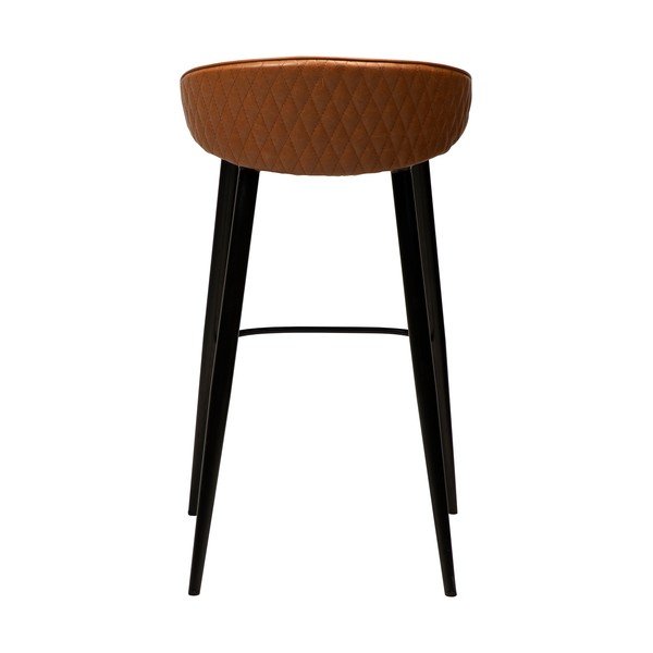Scaun bar cu husă din piele artificială DAN-FORM Denmark Dual, maro, înălțime 91 cm-image-4