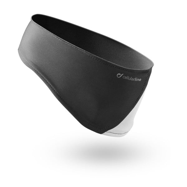 Bentiță pentru sport cu căști stereo integrate CellularLine EARBAND, negru
