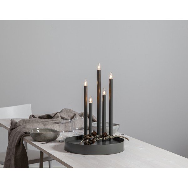 Decorațiune luminoasă neagră ø 32 cm Deco – Star Trading-image-3