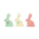 Lumânări 3 buc. timp de ardere 2 h cu model de Paști Bunny – Meri Meri