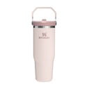 Termos roz deschis din oțel inoxidabil 890 ml IceFlow™ Flip Straw 2.0 Tumbler Rose Quartz – Stanley