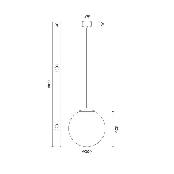 Lustră Sotto Luce Tsuki, ⌀ 30 cm, alb mat-image-3