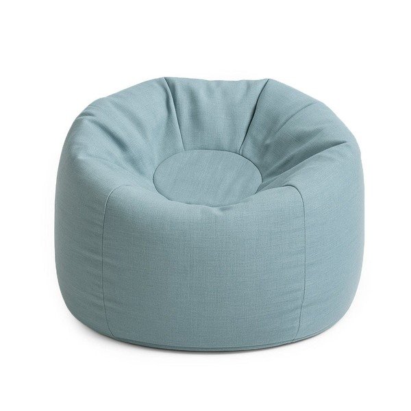 Fotoliu puf pentru copii albastru deschis Outzy – Meowbaby